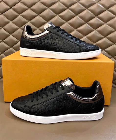 louis vuitton men's black sneakers|louis vuitton men's sneakers monogram.